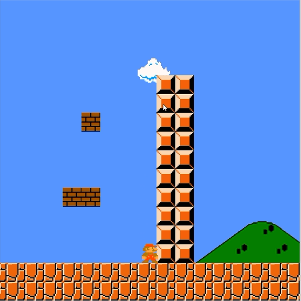 The third stage puzzle that Mario needed to solve